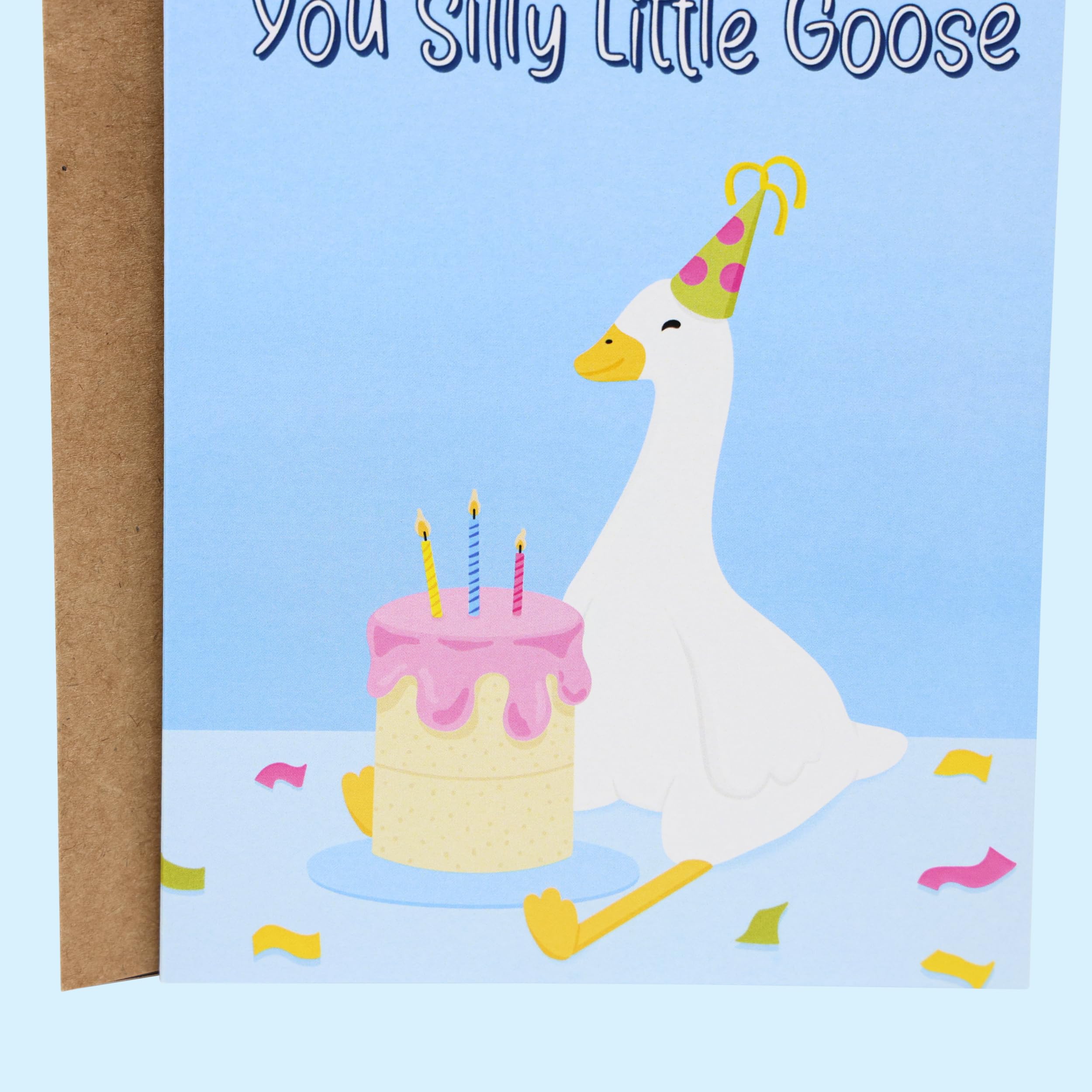 Sleazy Greetings Funny Birthday Card for Him Her | Happy Birthday Cards for Women Men | Silly Goose Birthday Card for Husband Wife | Happy Birthday You Silly Little Goose Card