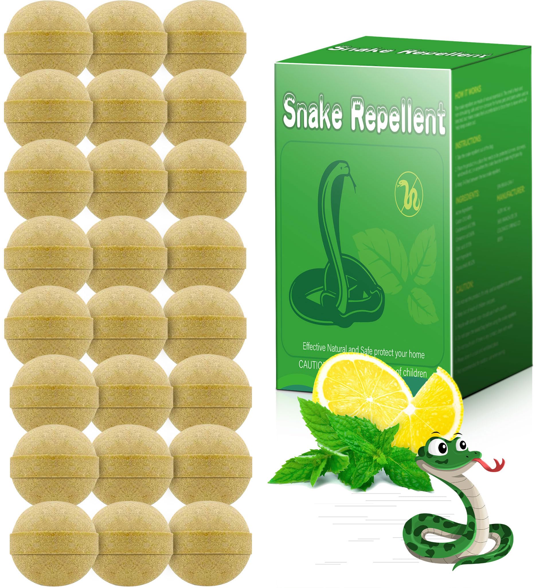 24pack Snake Repellent Powerful to Repel Rodent Repellent Outdoor Indoor