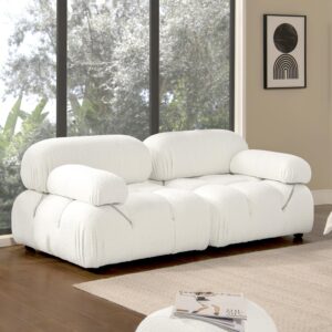 Jennifer Taylor Home Marcel 72.5" Bubble Modular Modern 2-Piece Loveseat Sofa