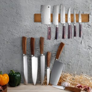 16 Inch Magnetic Knife Holder for Kitchen, Extra Strong Magnetic Knife Strip for Wall, Wall Mount Knife Rack for Kitchen Knives Utensil & Tools Organizer