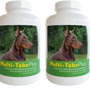 Healthy Breeds Doberman Pinscher Multi-Tabs Plus Chewable Tablets 180 Count (Pack of 2)