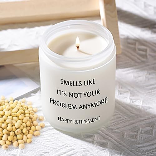 Retirement Gifts for Women, Retirement Gifts for Men, Happy Retirement Decorations, Funny Retirement Gifts for Coworker, Boss, Teacher, Nurse, Bestie, Dad, Mom Retired 2024, Scented Candles