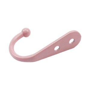 Nicerity Wall Mounted Coat Hooks, Hooks for Wall 44x30mm 10pcs, Red (Slightly Pink)