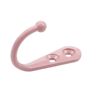 Nicerity Wall Mounted Coat Hooks, Hooks for Wall 44x30mm 10pcs, Red (Slightly Pink)