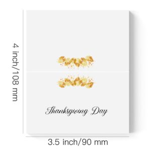 Thanksgiving Day Name Tents, Seating Cards, Table Tent Cards, Food Tent Cards - 25 Pack, Easy to Write, 3.5×2 Inches, Thanksgiving Day Party Decorations GEJ02