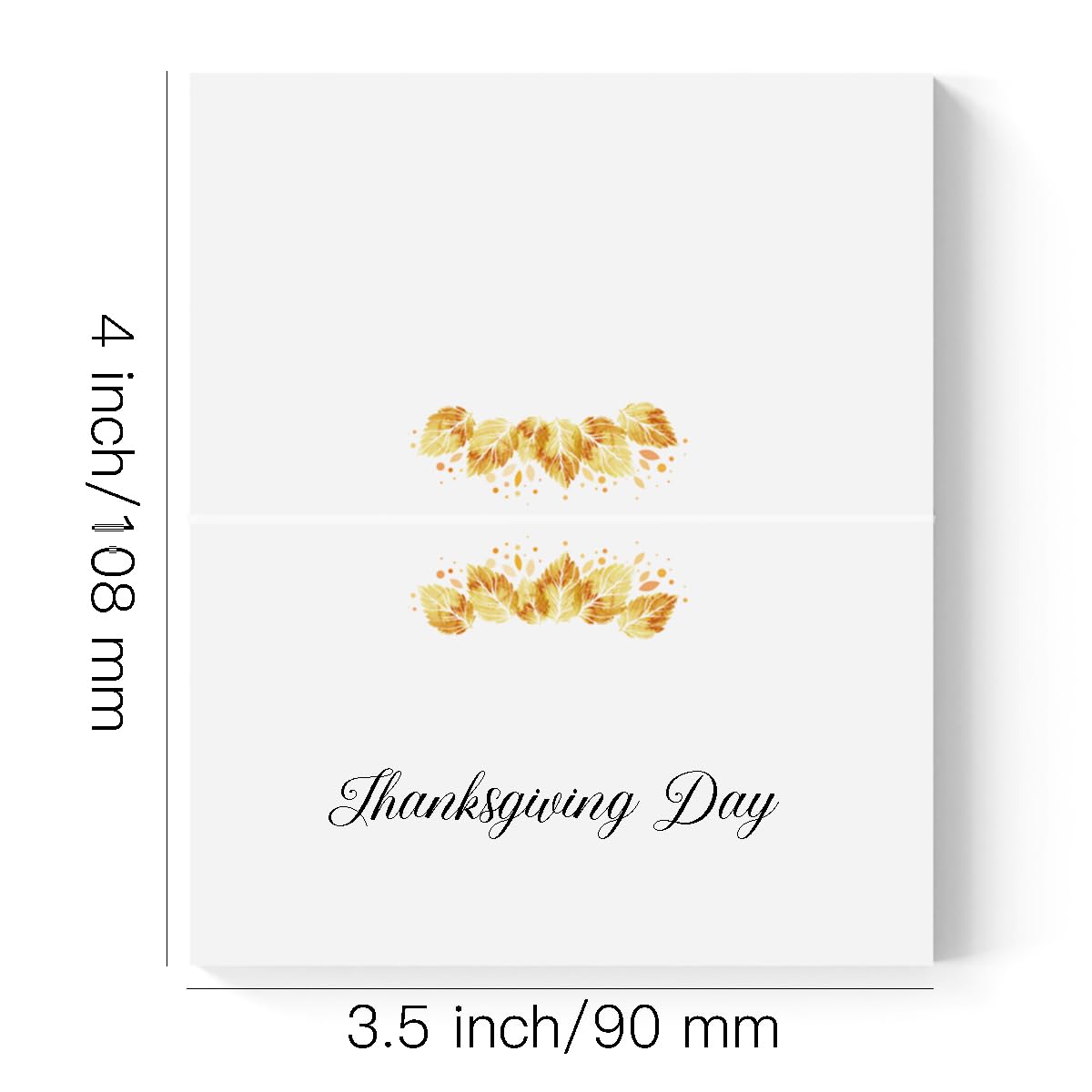 Thanksgiving Day Name Tents, Seating Cards, Table Tent Cards, Food Tent Cards - 25 Pack, Easy to Write, 3.5×2 Inches, Thanksgiving Day Party Decorations GEJ02