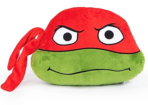 Nickelodeon Teenage Mutant Ninja Turtles Mutant Mayhem Raphael Nogginz Set - 40 x 50 Inch Blanket & Plush Pillow Set, Kids Super Soft 2 Piece Set