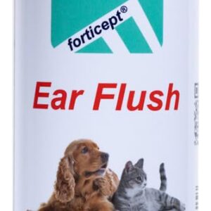 Forticept Dog Ear Infection Treatment, Dog Ear Cleaner, Itch Relief Cat and Dog Ear Wash Flush 8 oz