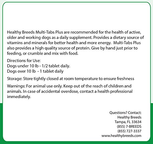 Healthy Breeds Doberman Pinscher Multi-Tabs Plus Chewable Tablets 180 Count (Pack of 2)