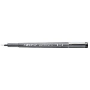 STAEDTLER Pigment Liner Pack, Black, 8 Pens, Assorted Line Widths, 0.05mm, 0.1mm, 0.2mm, 0.3mm, 0.5mm, 0.8mm, 1.0mm, 1.2mm