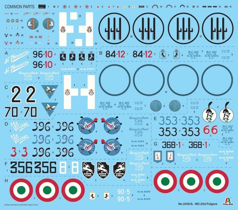 Italeri 2518 Macchi MC.202 1:32 Model Kit