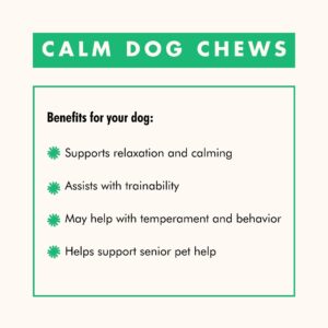 iHeartDogs Hemp Calming & Mobility Chews for Dogs - Dog Anxiety Relief Bites with Hemp - Bacon Flavored Dog Calming Treats for Anxiety, Stress, & Joint Movement