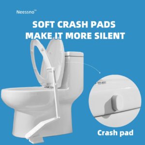 Neessno Toilet Seat Lifter Foot Pedal, Touch Free Toilet Seat Lift，Prevent Dirty Hands Easy Application, and Strong Double-Sided Waterproof Adhesive