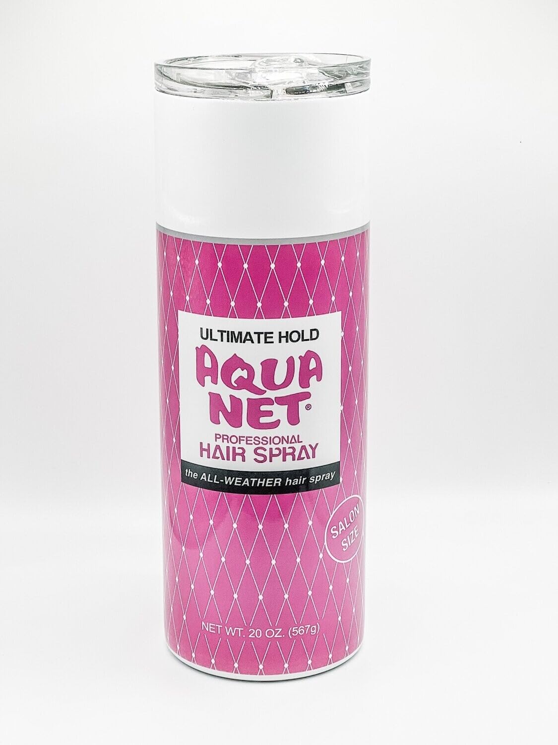 Pink Aqua Net - 20oz Stainless Steel Tumbler, 80's hair, 80's nostalgia gifts, unique gifts for her, unique Christmas gifts, hairstylist, hairstylist gifts