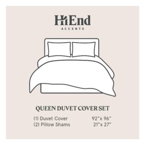 Paseo Road by HiEnd Accents Ranch Life Western Bedding 3 Piece Queen Duvet Cover Set, Cotton Cowboy Longhorn Horse Print Western Bed Set, Rustic Southwestern Comforter Cover Set with Pillow Shams