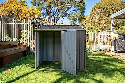 Absco Pool Pump Cover - Versatile Horizontal Storage Shed | 5 x 5 ft | Easy Assembly | Woodland Gray | Ideal for Pool, Trash Cans, Garden & Pool Equipment | SNAPTiTE Assembly System | Safety Features