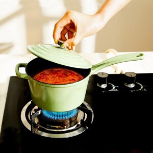 Joyful Cook Enameled Cast Iron Sauce Pan