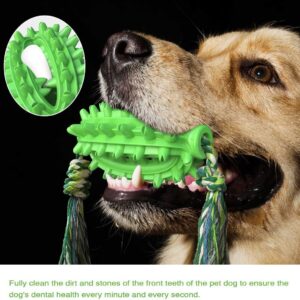 Dog Chew Toys Dog Toothbrush Stick Teeth Cleaning Brush Dental for Small Medium Large Dog, Rubber Dog Squeaky Toys for Aggressive Chewers Cactus Tough Toys Interactive for Training Cleaning Teeth