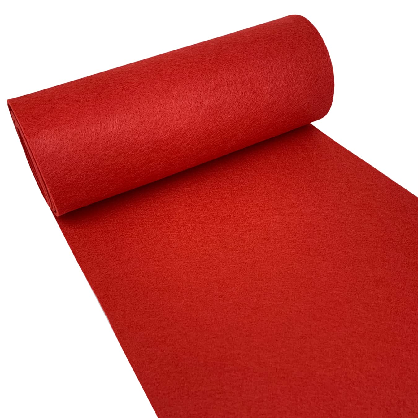 aufodara Felt 59''x16'' Large Felt Fabric 150x40cm x 3mm Thick for Crafts Felt Desk Mat Felt Bag Patchwork Sewing Decorations (Red)