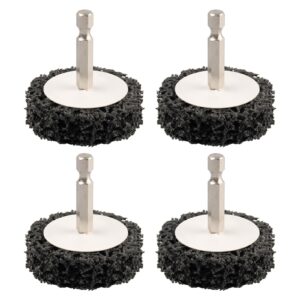 zorunna 2" 4pcs quick change easy strip discs with 1/4" hex shank, paint stripper wheel for removing paint, cleans welds rust removal.