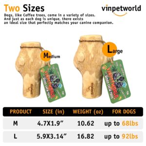 VINPETWORLD Dog Chew Toy - Large Stick - Boost Your Dog's Chewing Joy with This Safe, Natural, and Long-Lasting Pet Stick from Real Coffee Wood, Perfect for Your Joyful Four-Legged Friend