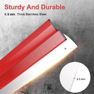 24-Inch Drywall Skimming Blade - Smooth Finish, Precision 0.5mm European Stainless Steel Blade (Replaceable), Ergonomic Comfort Grip, Drywall Skimming Blade Tool for Drywall/Wallboard/Plasterboard