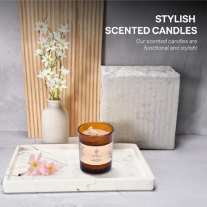 Scented Candles with Zen Scent - Aromatherapy for Relaxation, Stress - Soy Candles Gifts for Women, Mothers Day, Housewarming, Birthday - Aroma Fragrance Candle for Home, Bathroom, Spa, Study Room