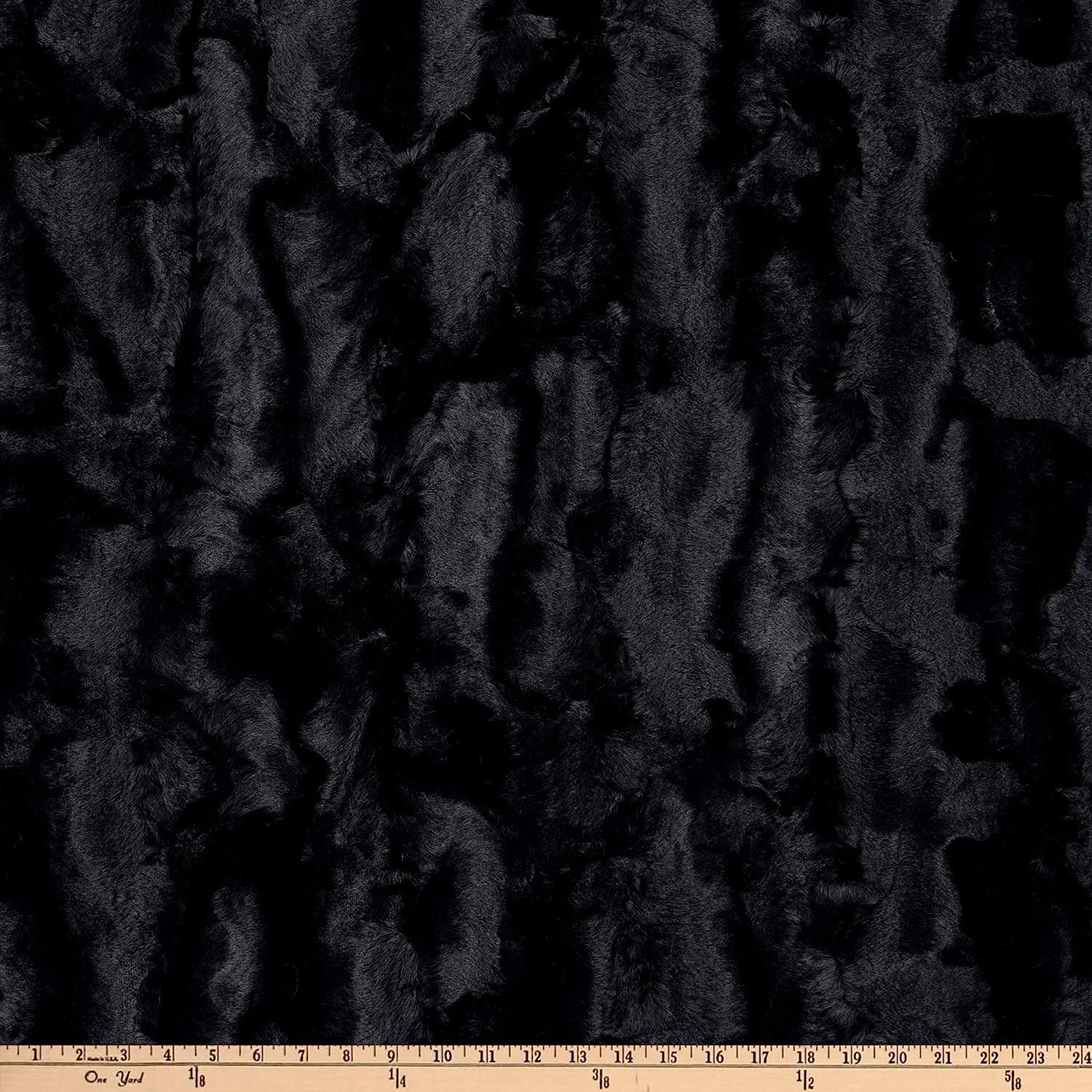 2 Yards (72"x80") of Black Mirage Luxe Cuddle Minky from Shannon Fabrics