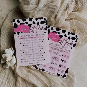 Your Main Event Prints Her Last Rodeo Bridal Shower Games, Western Bachelorette Party Cowgirl Party Games