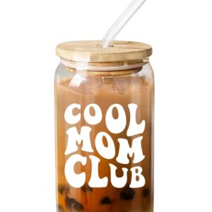 NewEleven Christmas Gifts For Mom - Birthday Gifts For Mom From Daughter, Son, Kids – Unique Birthday Present Ideas For Mom, New Mom, Mom To Be, Wife From Daughter, Son, Husband - 16 Oz Coffee Glass