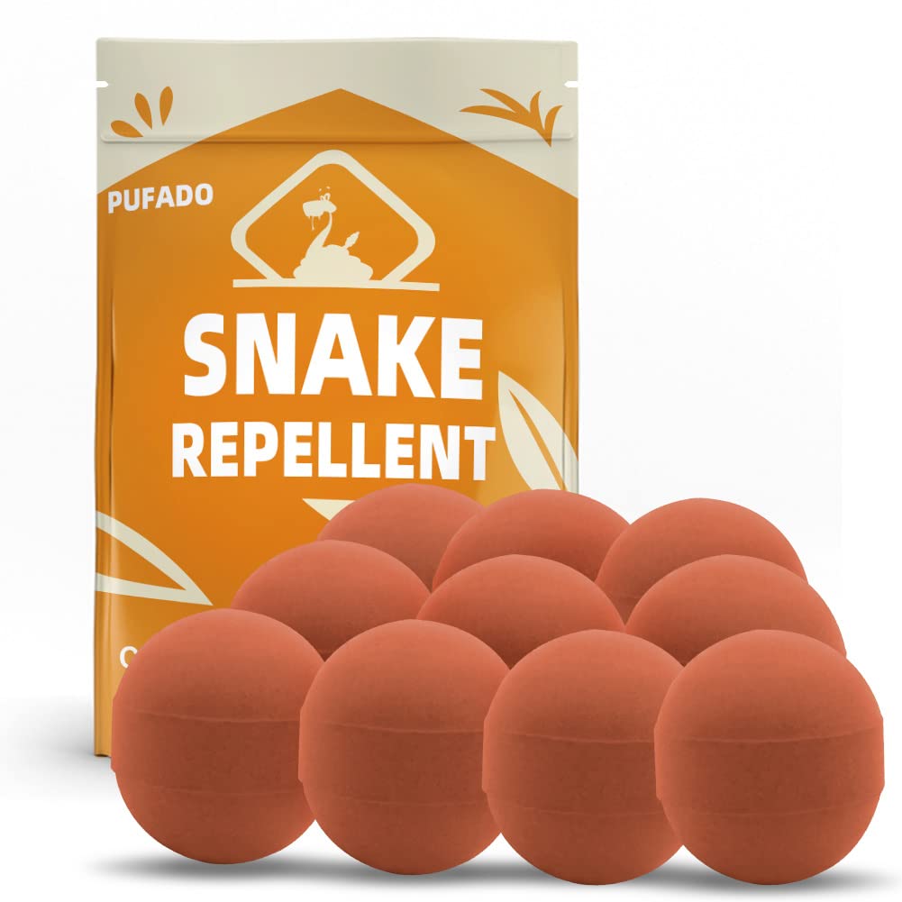 Pufado Snake Repellent for Yard Powerful, Keep Away Outdoors, Outdoors Pet Safe, Outdoor Repellant Home, Out Effectively- 10 Pack 45TRR