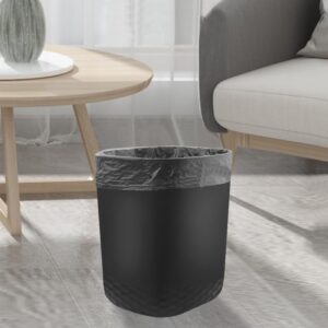 Feiupe Small Trash Can with 60 Count of Trash Bags,2.5 Gallon Wastebasket Recycling Bin Trash Can for Bathroom Bedroom Office Kitchen (2, Black)