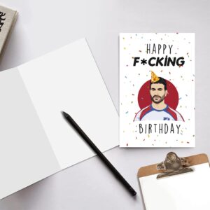 BENNLOOS Humorous Roy Kent Birthday Card for Him Her, Rude Ted Lasso TV Show for TV Fans, Special Bday Card Gifts with Envelope