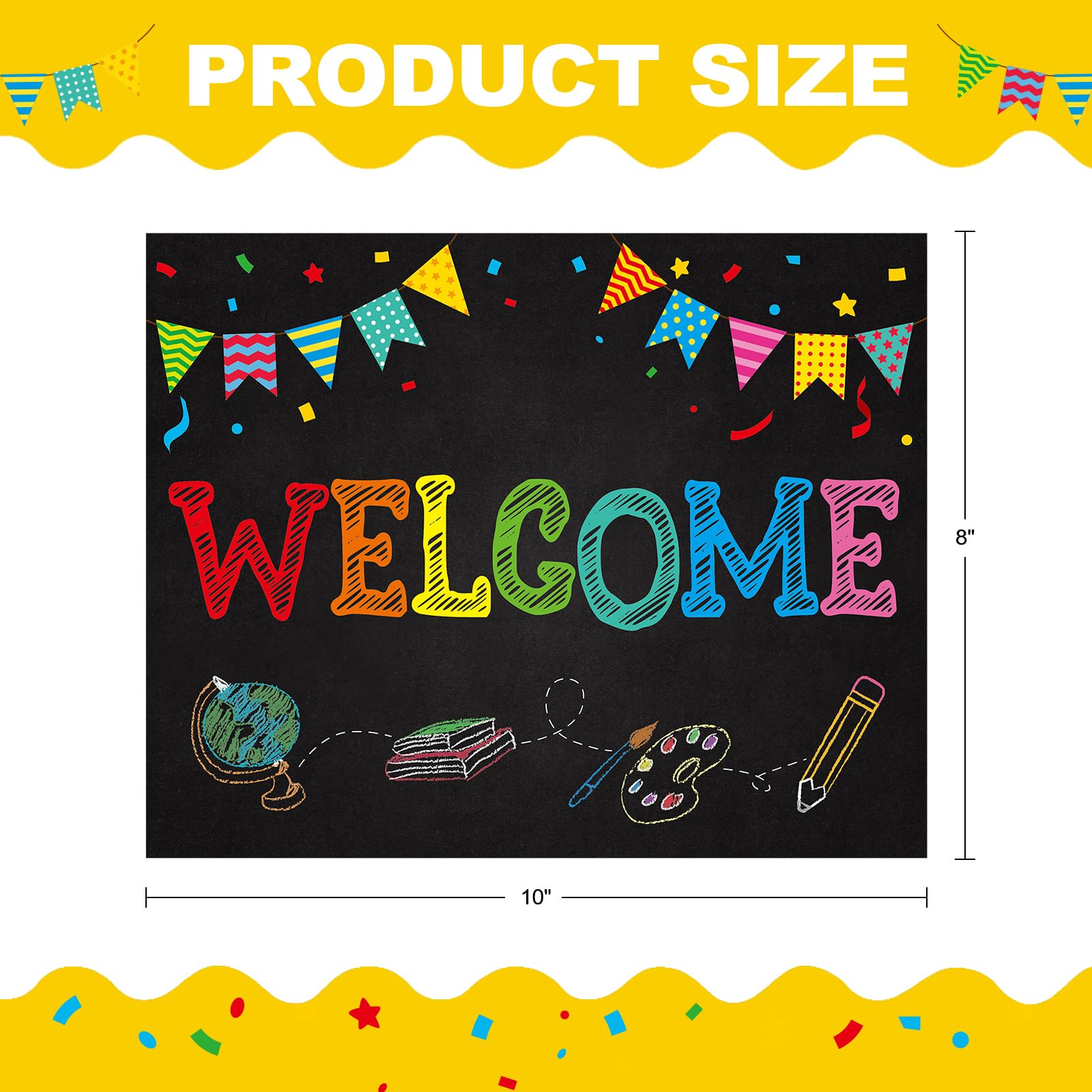 PETCEE First Day School Sign - 15 Grades First and Last Day of School Sign 8 x 10 for Kids Girls Boys Reusable Preschool Kindergarten to College Gifts