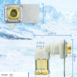 040003579 Water Inlet Valve Compatible with Manitowoc Ice Machine U0140 U0190 U0240 U0310, 115V/120V