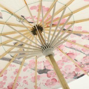 Gadpiparty Oiled Paper Umbrella Chinese Classical Plum Blossom Paper Umbrella Parasol Art Dance Japanese Umbrella Wedding Bridal Party Photo Prop Decorations