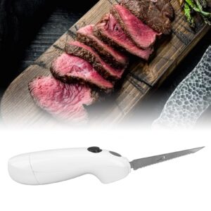 banapoy Electric Knife, Cordless Easy Electric Carving Knife, Stainless Steel Blades Fillet Knife Portable Steak Knife for Carving Meats Bread Poultry Turkey Food