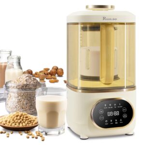 run.se 8-in-1 soymilk maker with low noise soundproof cover 50oz./1.5l fully automatic for heat soy milk oat milk soup tea smoothie baby food self-cleaning with delay start