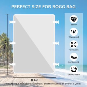 EXQUILEG 2PCS Divider Tray Fit for Bogg Bag Original X Large, Accessories Fit for Bogg Bag Inserts Tray for Simply Southern Beach Bag, Organizing your Bag and Divide Space(White)