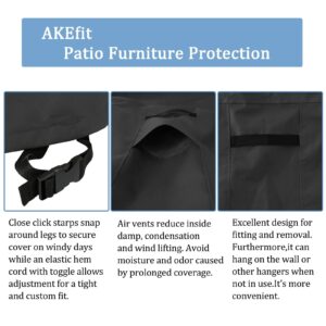 AKEfit Patio Furniture Set Cover Outdoor Sectional Covers，Outdoor Table Sofa Set Covers Waterproof Resistant Large Outdoor Furniture Set Covers,110" L x 84" W x 28" H