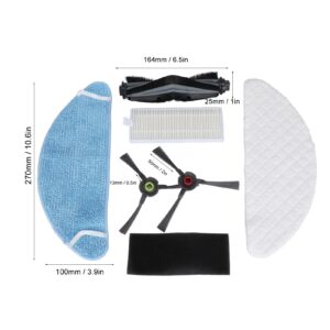 Sweeper Accessories Kit for K650 Vacuum Cleaner, Washable Mop Mop Rolling Brush Side Brush Filter Screen Set Vacuum Cleaner Replacement Parts