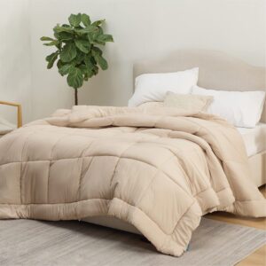 Bedsure California King Duvet Insert Bundle California King Sheet Sets Beige