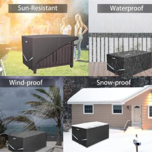 Outdoor Prep Table Cover-30" x 24" x 32" Heavy Duty Waterproof Grill Cover for Keter Unity Small Portable Table,Patio Kitchen Prep/Work Table, UV Resistant Outside BBQ Bar Cart Cooking Station Cover