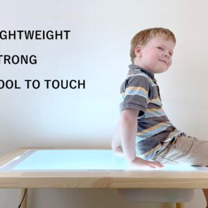 Toddle Way LED Light Pad Compatible with IKEA Flisat Table. Use standalone or as a Flisat Table Insert. 3 Light Levels for tracing, Arts Crafts, Montessori Waldorf Reggio Light Sensory Play for Kids