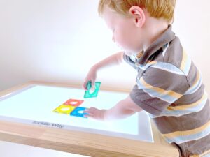 toddle way led light pad compatible with ikea flisat table. use standalone or as a flisat table insert. 3 light levels for tracing, arts crafts, montessori waldorf reggio light sensory play for kids