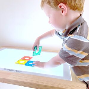 Toddle Way LED Light Pad Compatible with IKEA Flisat Table. Use standalone or as a Flisat Table Insert. 3 Light Levels for tracing, Arts Crafts, Montessori Waldorf Reggio Light Sensory Play for Kids