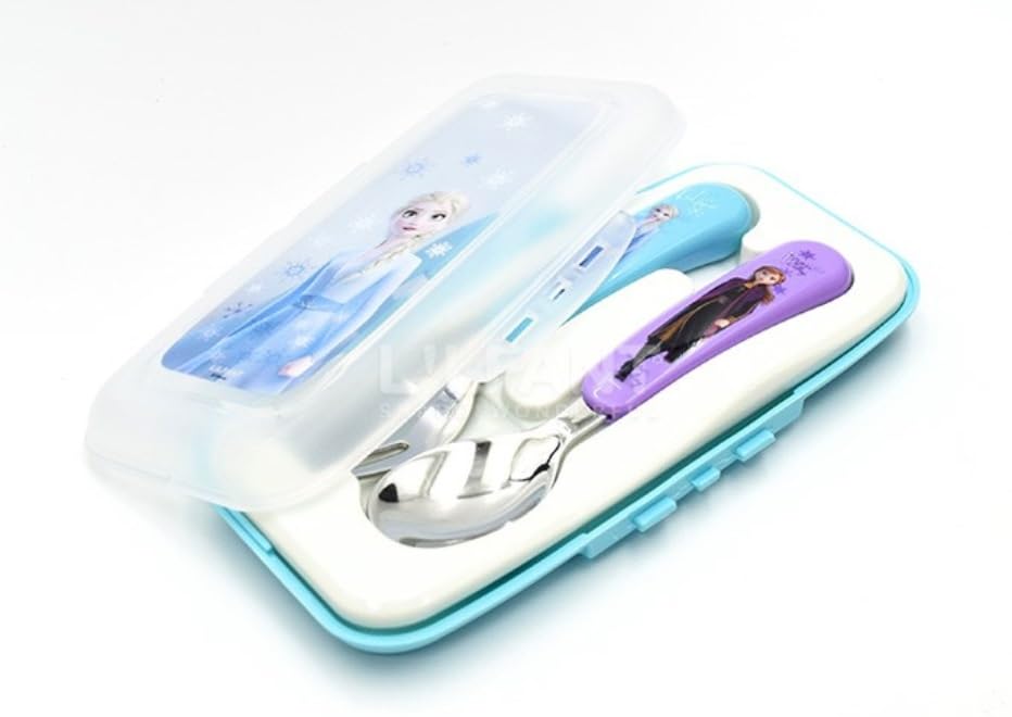 Frozen Elsa Fork and Spoon Flatware Set with Case