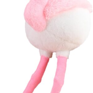 Soft Round Stuffed Flamingo Animal Plushie Fat Flamingo Plush Toys for Home Decor Cuddly Flamingo Pillow Hugging Flamingo Doll Gift for Kids or Lover (Pink, 19.7 Inch (from Head to feet))