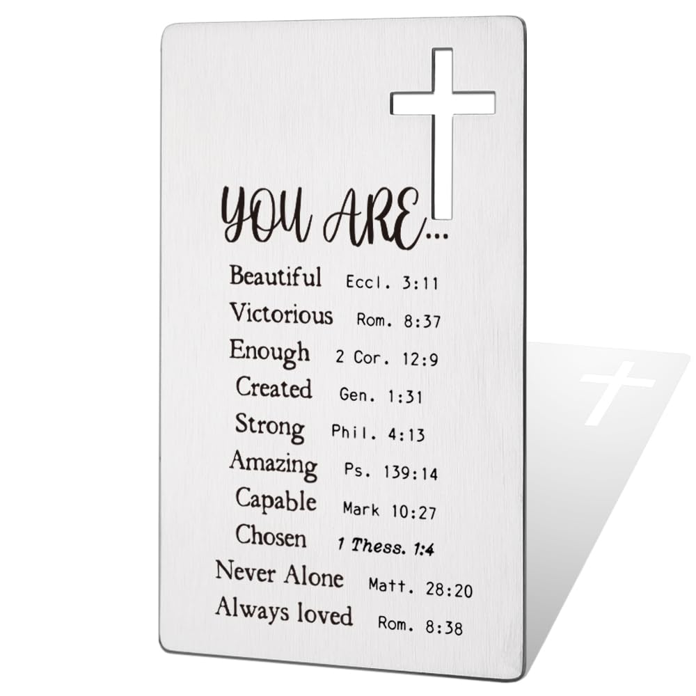 Christian Gifts for Women, Women Wallet Card, Inspirational Christian Gifts, Bible Verses Decor, Biblical Gifts for Women, Gifts for Best Friends, Birthday Gifts for Women Sister Coworker