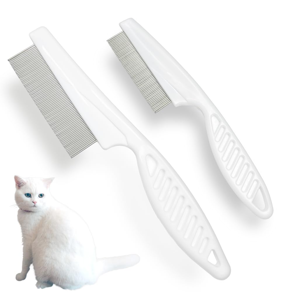 Multifunctional Pet Grooming Comb - Flea Removal, Tear Stain Remover for Dogs, Cats, Puppies, and Small Pets